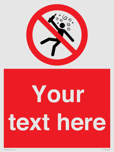 PV7674: Custom prohibition Not for people in the state of intoxication