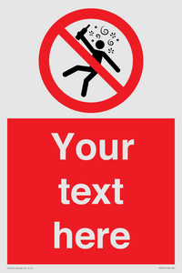 PV7674: Custom prohibition Not for people in the state of intoxication