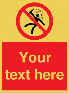PV7674: Custom prohibition Not for people in the state of intoxication