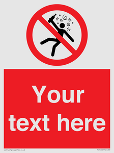 PV7674: Custom prohibition Not for people in the state of intoxication