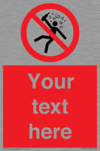 PV7674: Custom prohibition Not for people in the state of intoxication