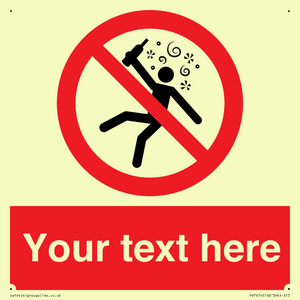 PV7674: Custom prohibition Not for people in the state of intoxication