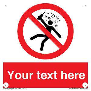 PV7674: Custom prohibition Not for people in the state of intoxication