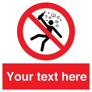 PV7674: Custom prohibition Not for people in the state of intoxication