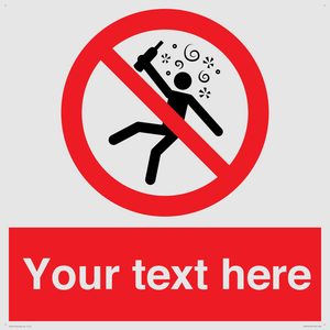 PV7674: Custom prohibition Not for people in the state of intoxication