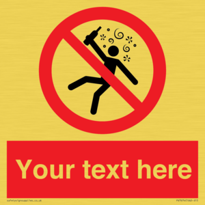 PV7674: Custom prohibition Not for people in the state of intoxication
