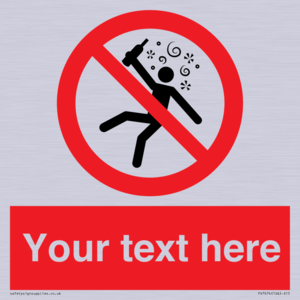 PV7674: Custom prohibition Not for people in the state of intoxication