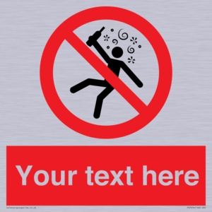 PV7674: Custom prohibition Not for people in the state of intoxication