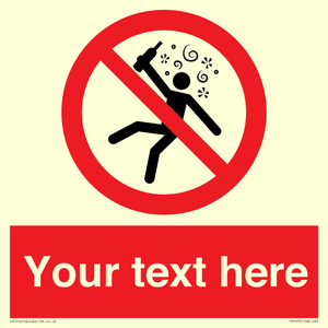 PV7674: Custom prohibition Not for people in the state of intoxication