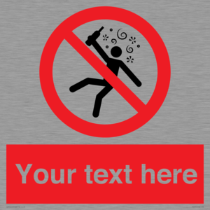 PV7674: Custom prohibition Not for people in the state of intoxication