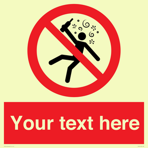 PV7674: Custom prohibition Not for people in the state of intoxication