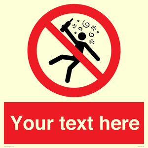 PV7674: Custom prohibition Not for people in the state of intoxication