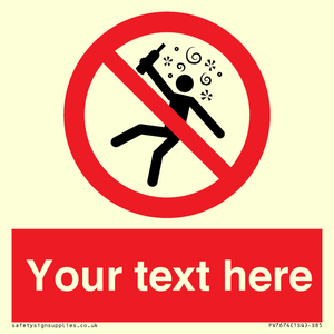 PV7674: Custom prohibition Not for people in the state of intoxication