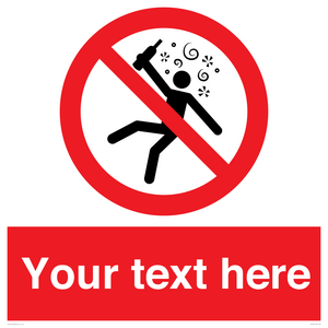 PV7674: Custom prohibition Not for people in the state of intoxication