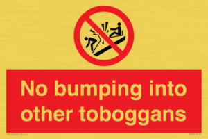 PV7686: No bumping into other toboggans