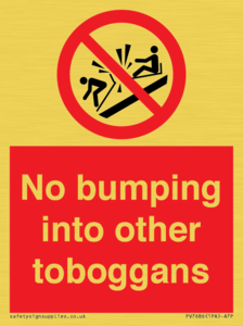 PV7686: No bumping into other toboggans