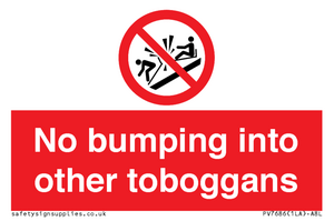 PV7686: No bumping into other toboggans