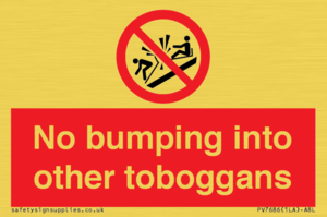 PV7686: No bumping into other toboggans