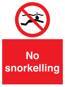 PV7687: No snorkelling