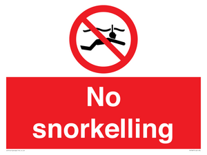 PV7687: No snorkelling