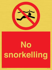 PV7687: No snorkelling