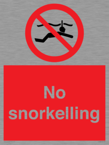 PV7687: No snorkelling