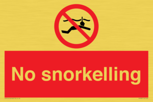 PV7687: No snorkelling