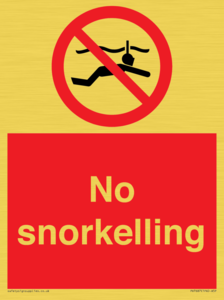 PV7687: No snorkelling