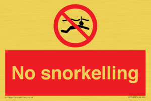 PV7687: No snorkelling