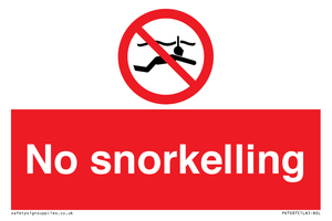 PV7687: No snorkelling