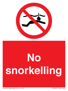 PV7687: No snorkelling