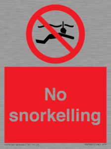 PV7687: No snorkelling