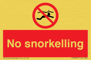 PV7687: No snorkelling