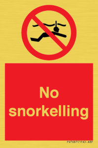 PV7687: No snorkelling