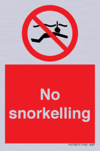 PV7687: No snorkelling