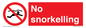 PV7687: No snorkelling