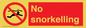 PV7687: No snorkelling