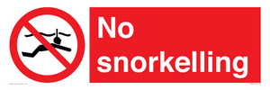 PV7687: No snorkelling