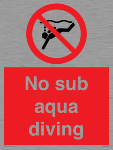 PV7688: No sub aqua diving