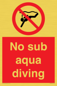 PV7688: No sub aqua diving