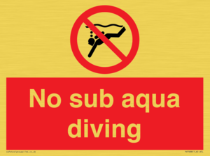 PV7688: No sub aqua diving