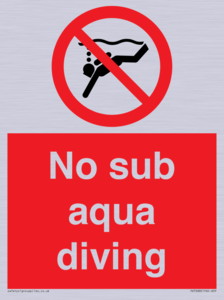 PV7688: No sub aqua diving