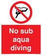 PV7688: No sub aqua diving