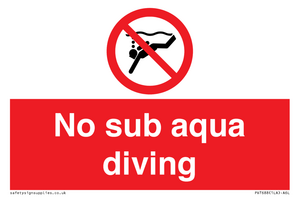 PV7688: No sub aqua diving