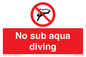PV7688: No sub aqua diving