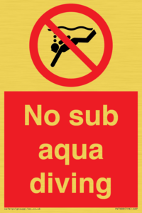 PV7688: No sub aqua diving