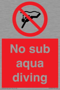 PV7688: No sub aqua diving