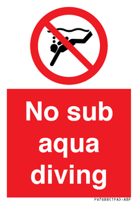 PV7688: No sub aqua diving