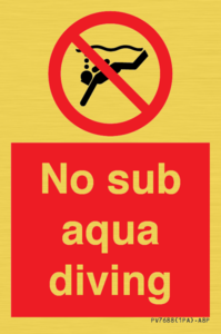 PV7688: No sub aqua diving
