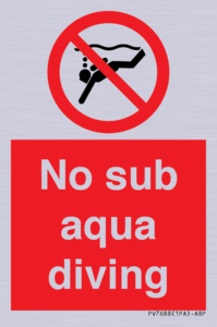 PV7688: No sub aqua diving